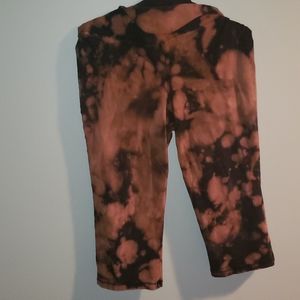 Reverse Tie dyed yoga pants